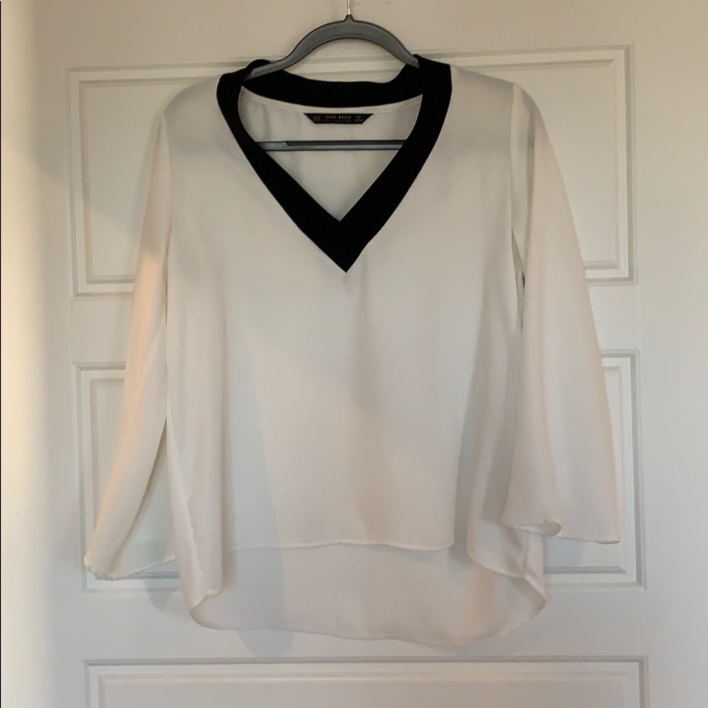 Zara White Blouse - Medium